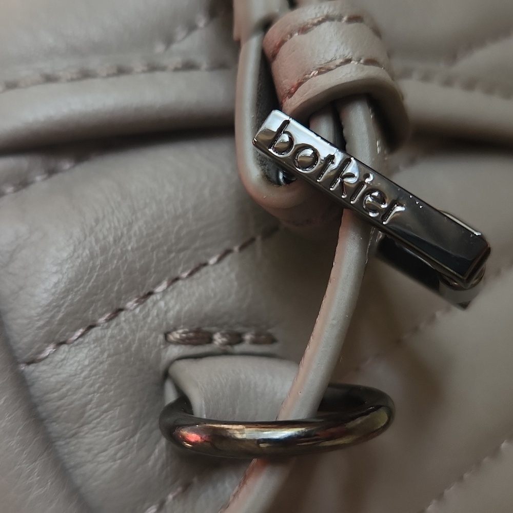 Botkier Dakota Leather Mini Convertible Backpack Crossbody in Fog Gray - Picture 7 of 8